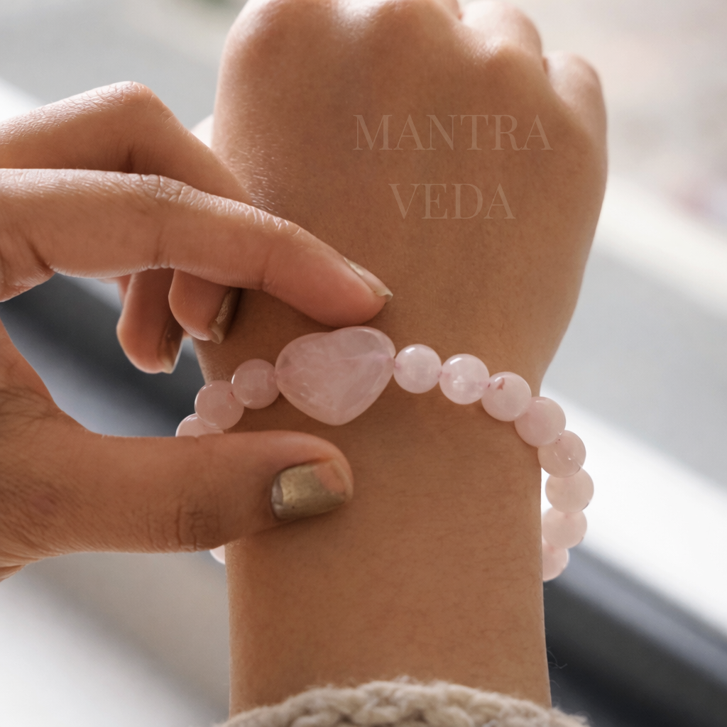 Rose Quartz Queen Of Hearts Band