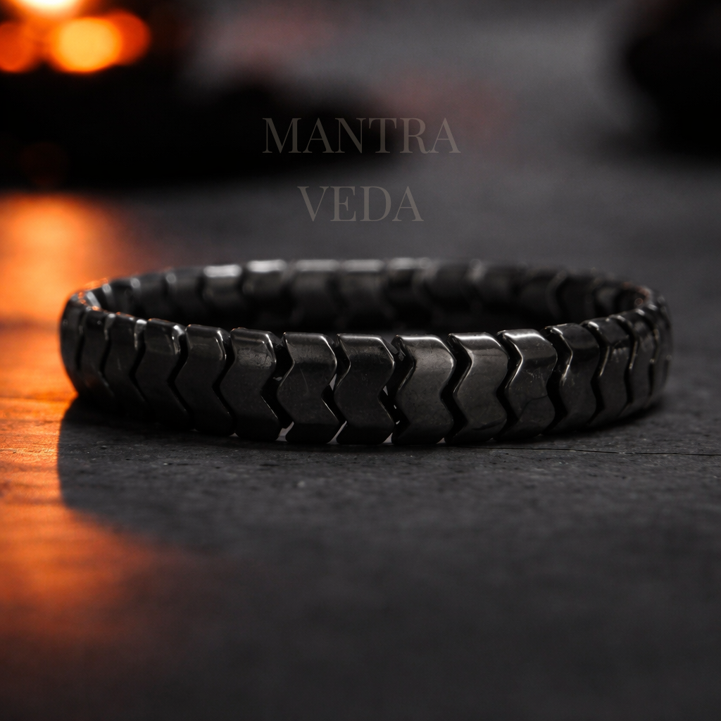 Midnight Glow Hematite Band