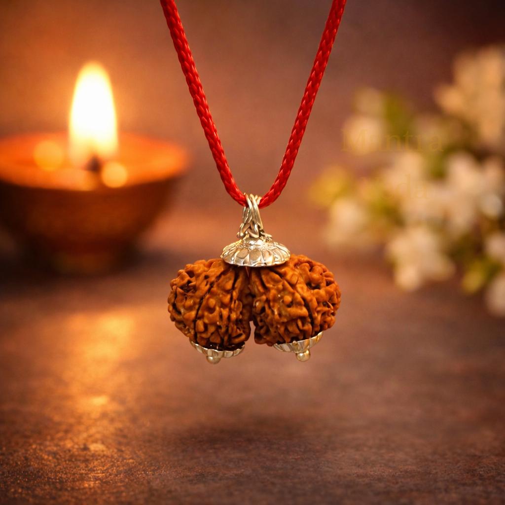 Authentic Gauri Shankar Nepali Rudraksha - Divine unity of Shiva & Shakti
