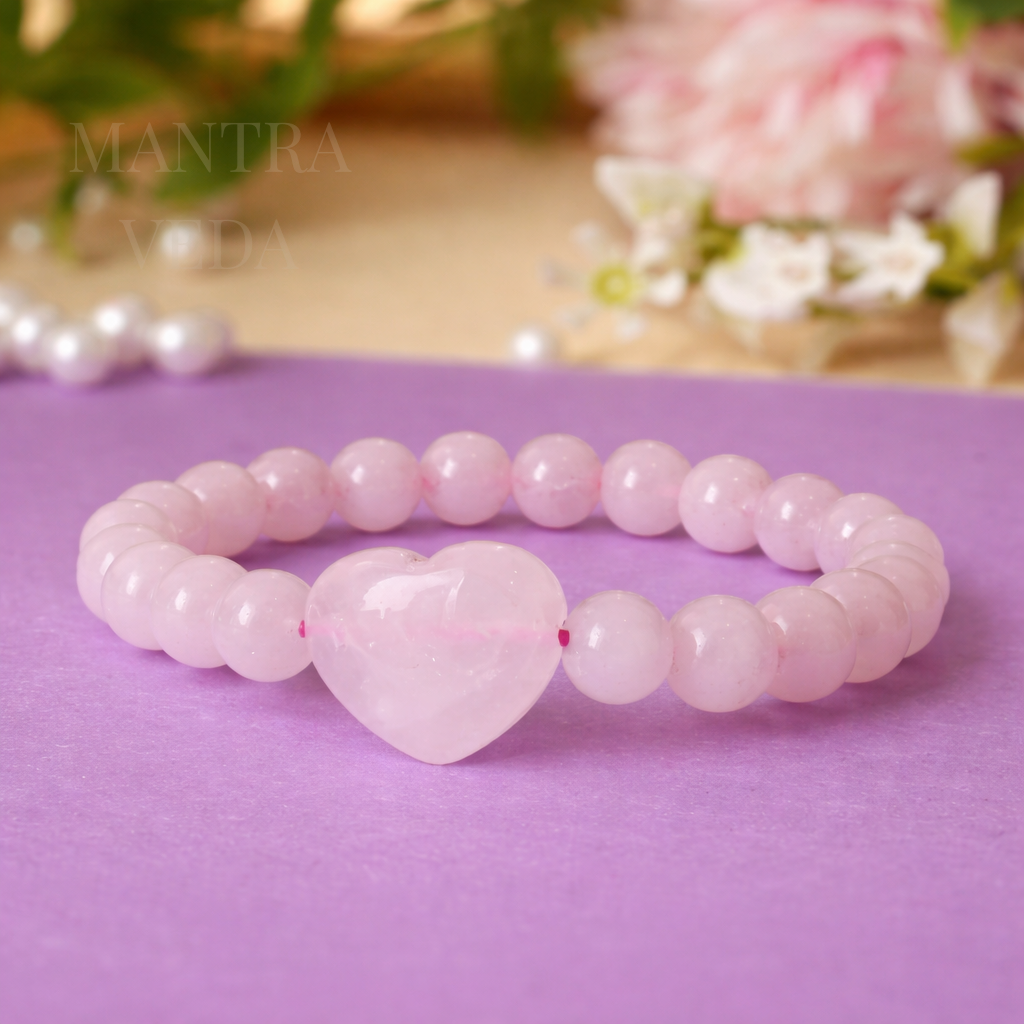 Rose Quartz Queen Of Hearts Band